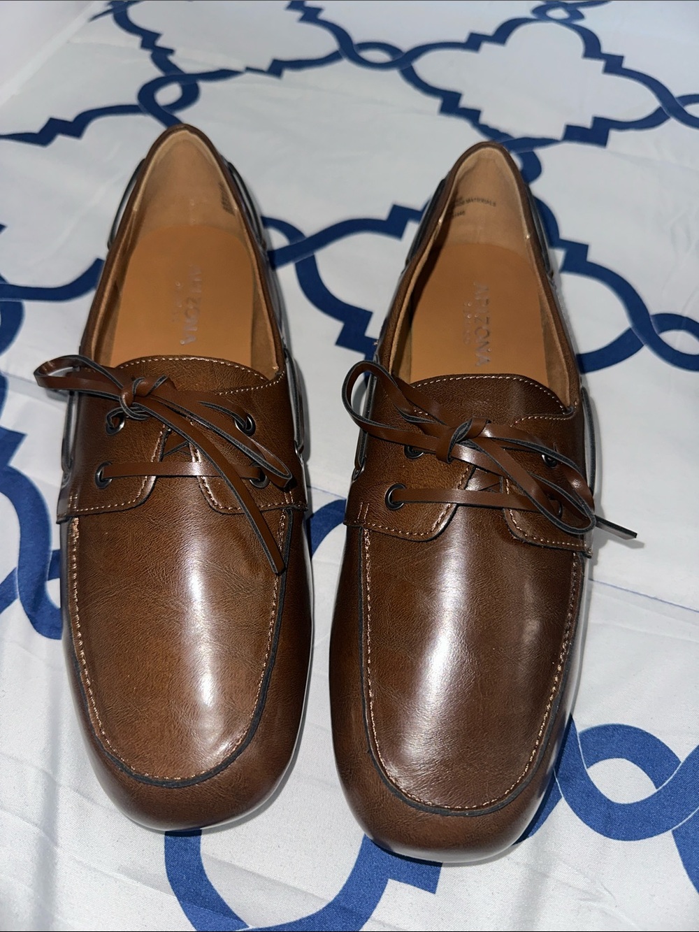 Arizona Jean Company women’s Brown Leather Boat Shoes